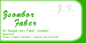 zsombor faber business card